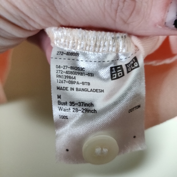 ⭐UNIQLO | Women's Warm Button Down Peach - Picture 9 of 9